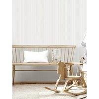 The Very Collection Mini Ticking Stripe Grey Wallpaper