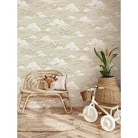 The Very Collection Vintage Clouds Natural Wallpaper