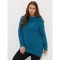 Yours Curve Essential Jumper - Blue