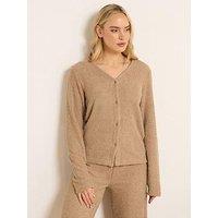 Long Tall Sally Tall Chenille Cardigan - Brown