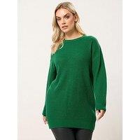 Yours Curve Essential Jumper - Green