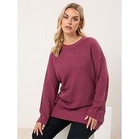 Yours Curve Essential Jumper - Pink