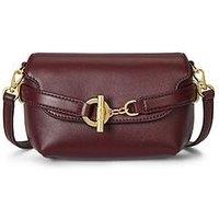 Lauren By Ralph Lauren Blaike Small Leather Crossbody Bag - Dark Garnet