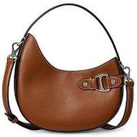 Lauren By Ralph Lauren Tasha Small Leather Crossbody Bag - Tan