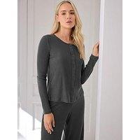 Long Tall Sally Tall Ribbed Cardigan - Grey