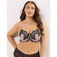 Yours Curve Jocelyn Padded Underwire Bra - Pink