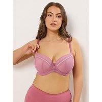 Yours Curve Camila Padded Bra - Pink