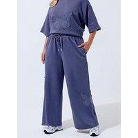 Yours Curve Butterfly Jogger - Purple