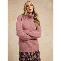 Long Tall Sally Premium Roll Neck Jumper - Pink