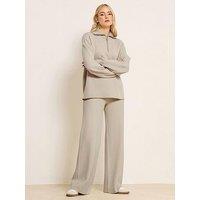 Long Tall Sally Premium Wide Leg Jogger - Natural