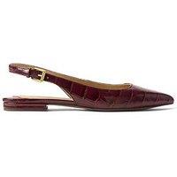 Lauren By Ralph Lauren London Sling Back Flats - Red
