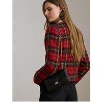 Lauren By Ralph Lauren Bradley Wallet With Chain Shoulder Strap - Black