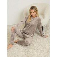 Pixiegirl Petite Super Luxe Embossed Pj Set - Natural