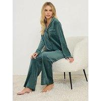 Pixiegirl Petite Super Luxe Pj Set - Green