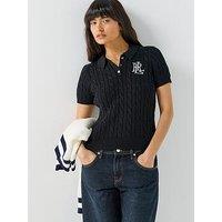 Lauren By Ralph Lauren Nartrissa Short Sleeve Pull Over - Black