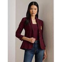 Lauren By Ralph Lauren Anfisa Lined Tailored Jacket - Dark Garnet