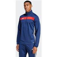 Adidas Mens Tiro Football 1/4 Zip Tracksuit Top - Navy