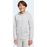 Adidas Junior Football Entrada 26 Full Zip Hoody - Grey