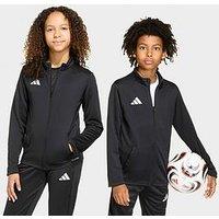 Adidas Junior Entrada 26 Football Tracksuit Top - Black