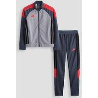 Adidas Junior Tiro Football Tracksuit - Grey