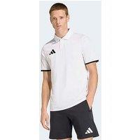 Adidas Mens Football Entrada 26 Polo Shirt - White