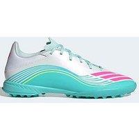 Adidas Mens F50 Messi League Astro Turf Football Boots - Cloud White / Lucid Pink / Flash Aqua