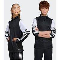 Adidas Junior Squadra 25 Football 1/4 Zip Top - Black
