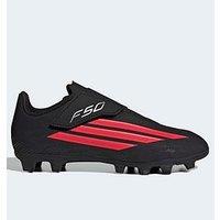 Adidas Junior F50 Club Velcro Astro Turf Football Boot - Black