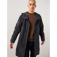 Pretty Green Feltham Parka Coat - Black