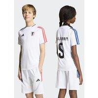 Adidas Junior Jude Bellingham Short Sleeve Football Shirt - White
