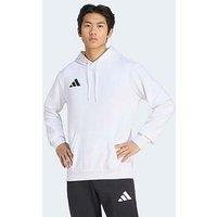 Adidas Mens Entrada 26 Long Sleeve Overhead Hoodie - White