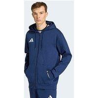 Adidas Mens Entrada 26 Full Zip Football Hoodie - Navy