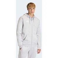 Adidas Mens Football Entrada 26 Full Zip Hoody - Grey
