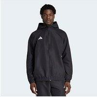 Adidas Mens Tiro Football Hooded Tracksuit Top - Black