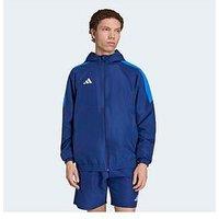 Adidas Mens Tiro Football Hooded Track Top - Dark Blue