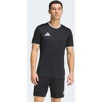 Adidas Mens Entrada 26 Short Sleeve Football T-Shirt - Black