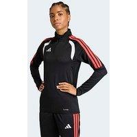Adidas Womens Tiro 26 Football 1/4 Zip Top - Black