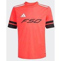 Adidas Junior F50 Squadra Football Training Jersey - Red