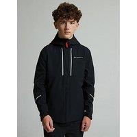 Monterrain Boys Beta Woven Jacket - Jet / High Risk Red - Black