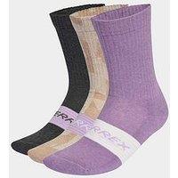 Adidas Terrex Womens 3 Pack Hiking Socks - Purple