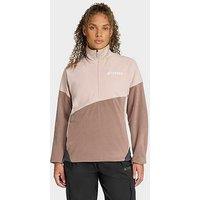 Adidas Terrex Womens Mountain 1/2 Zip Fleece - Brown