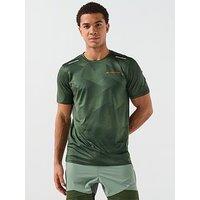 Monterrain Mens Crosshatch T-Shirt - Green