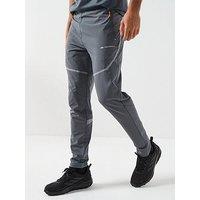 Monterrain Mens Defence Woven Running Pant - Iron Gate / Asphalt / Night Owl / Orange Pop