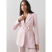 The Very Collection Belt Cinched Blazer - Pink