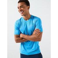 Monterrain Mens Lyder 3.0 Space Dye T-Shirt - Azure Blue