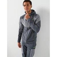 Monterrain Mens Orbit Woven Running Hoody - Grey