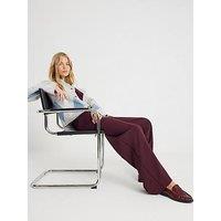 River Island Side Stripe Wide Leg Joggers - Red