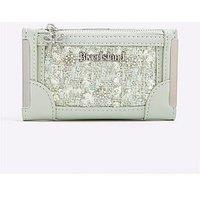 River Island Boucle Bow Mini Bag - Green