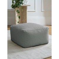 Very Home Boucle Square Footstool Beanbag