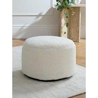 Very Home Boucle Round Footstool Beanbag